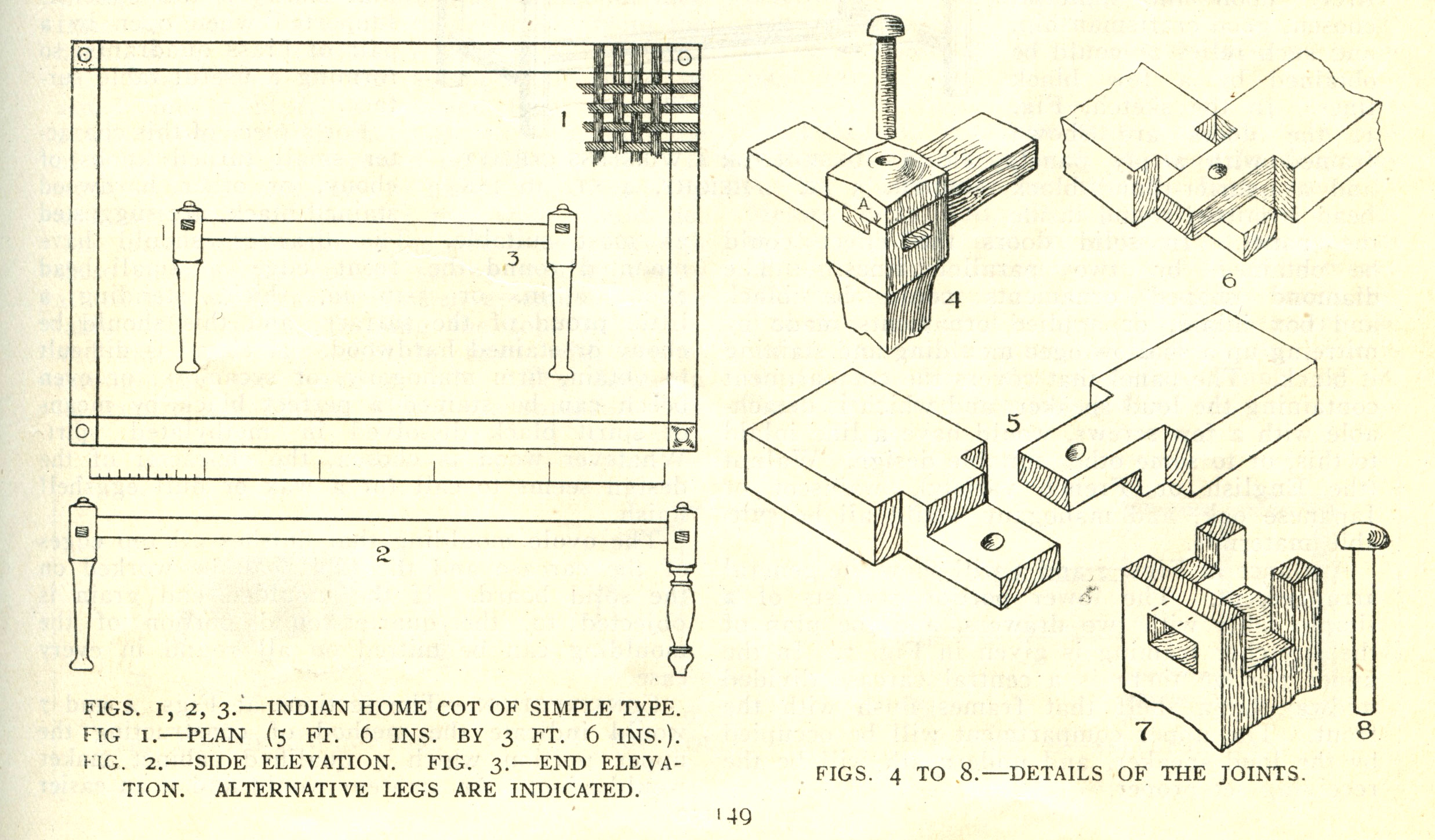 2475x1449 Simple Type Of Indian Home Cot Lost Art Press - Cot Drawing