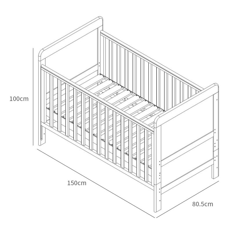 800x800 Tutti Bambini Bears In Cot Bed - Cot Drawing
