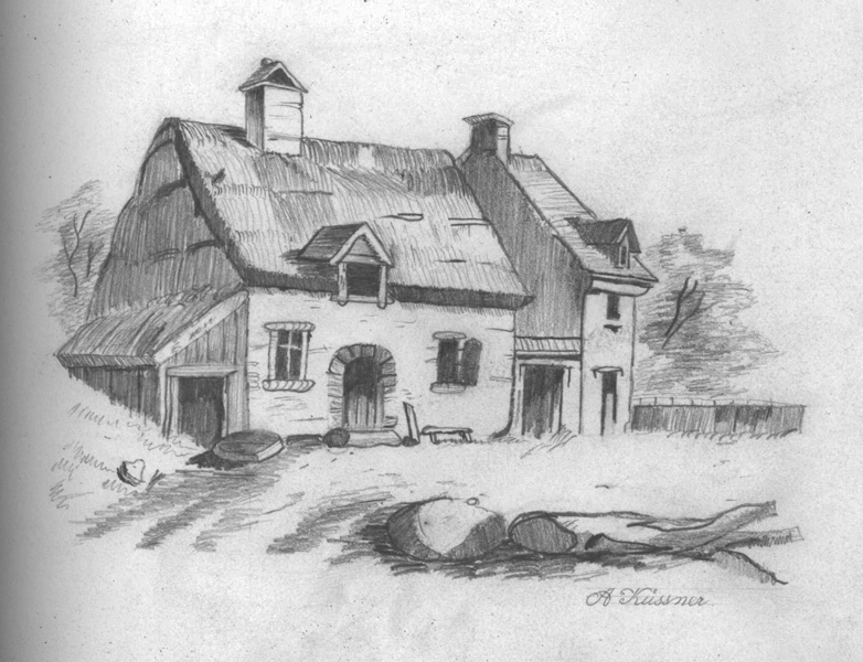 782x600 Drawing Of A Cottage - Cottage Drawing