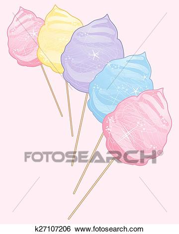 360x470 Cotton Candy Clipart Light Blue - Cotton Candy Drawing