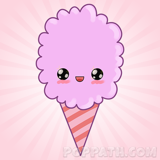 512x512 How To Draw Cotton Candy Pop Path - Cotton Candy Drawing