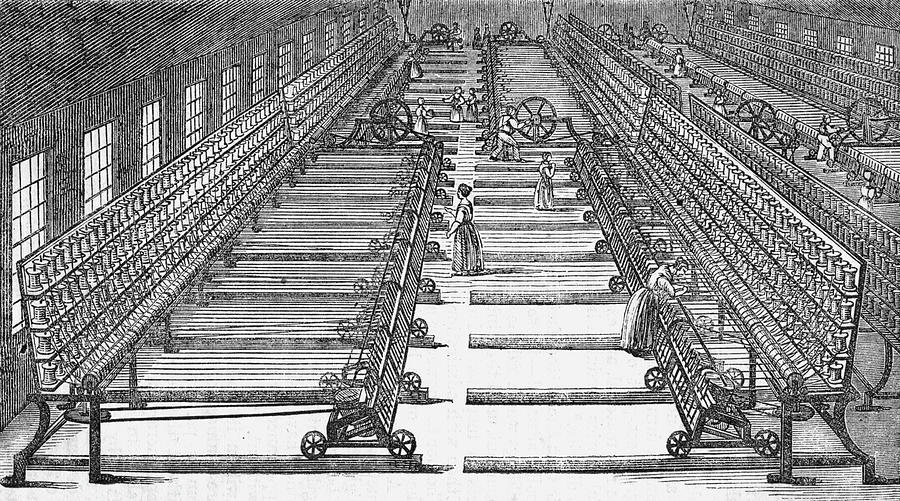 900x501 cotton mule spinning date drawing - Cotton Drawing