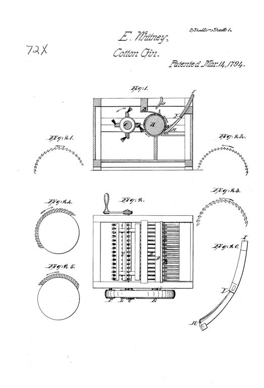 523x768 eli whitney the invention of the cotton gin - Cotton Gin Drawing