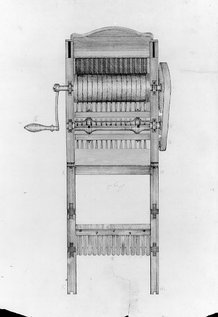 441x640 fileeli whitney's cotton gin drawing - Cotton Gin Drawing
