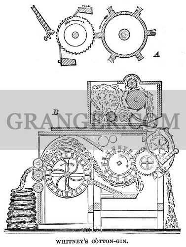 377x500 image of cotton gin - Cotton Gin Drawing