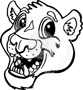 333x361 cougar head transparent huge freebie! download - Cougar Head Drawing