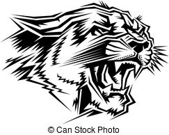 243x194 angry cougar mountain lion head drawing drawing sketch style - Cougar Head Drawing