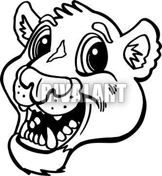 333x361 cougar transparent png clipart free download - Cougar Line Drawing