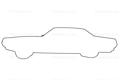 418x279 ford mercury cougar outline, automobile, line drawing, shape - Cougar Line Drawing