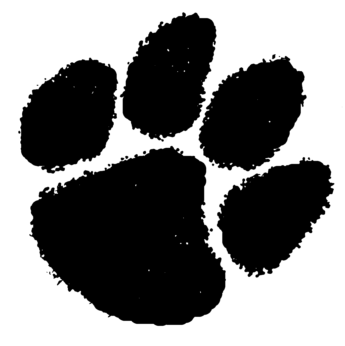 1372x1376 Cougar Paw Print - Cougar Paw Drawing