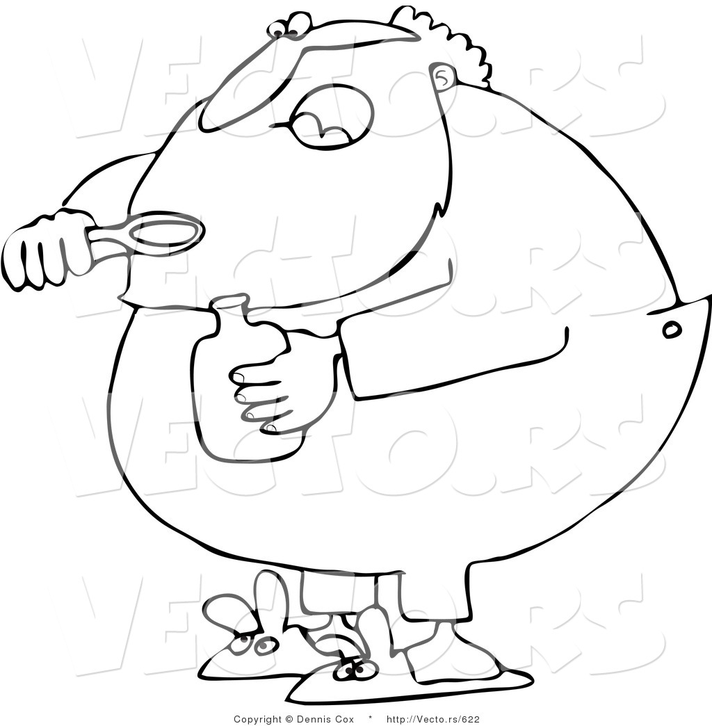 1024x1044 vector of a sick cartoon santa taking cough syrup - Cough Drawing