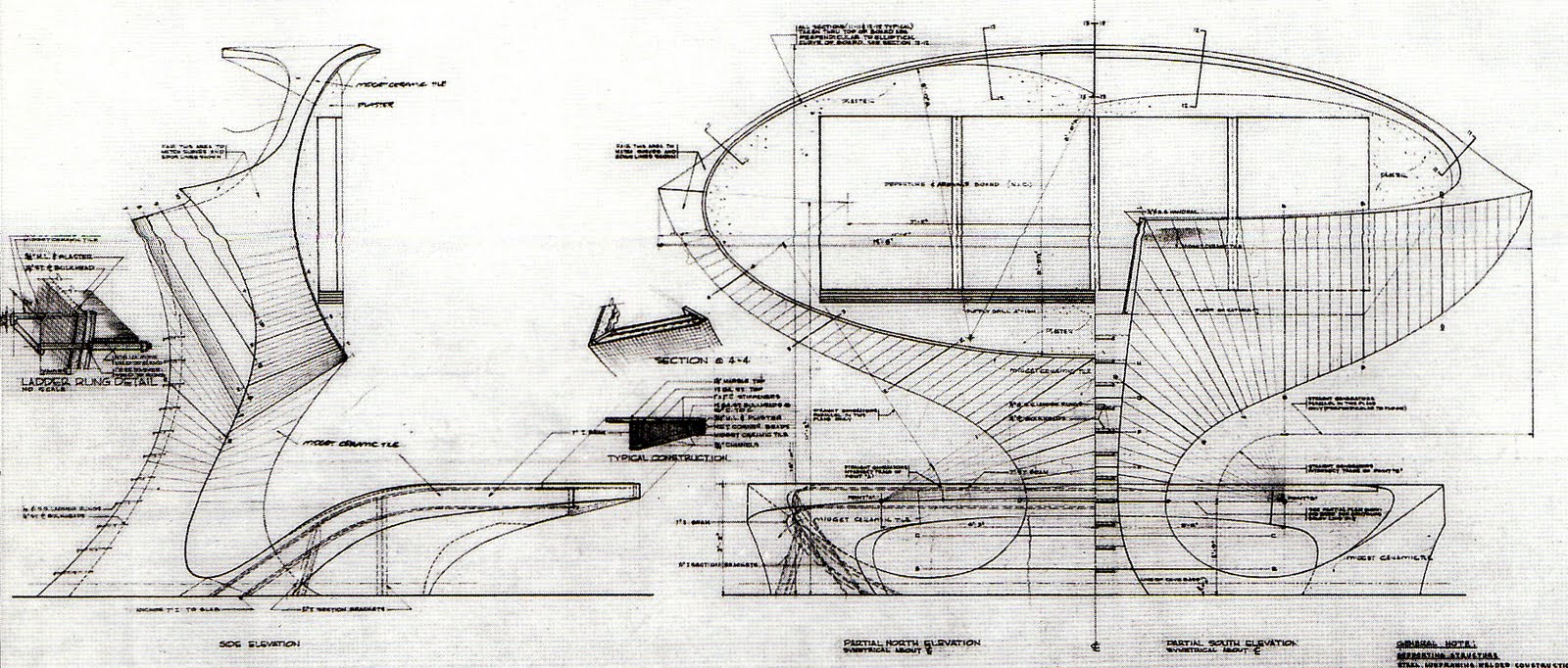 1600x682 eero saarinen twa check in counter drawing go - Counter Drawing