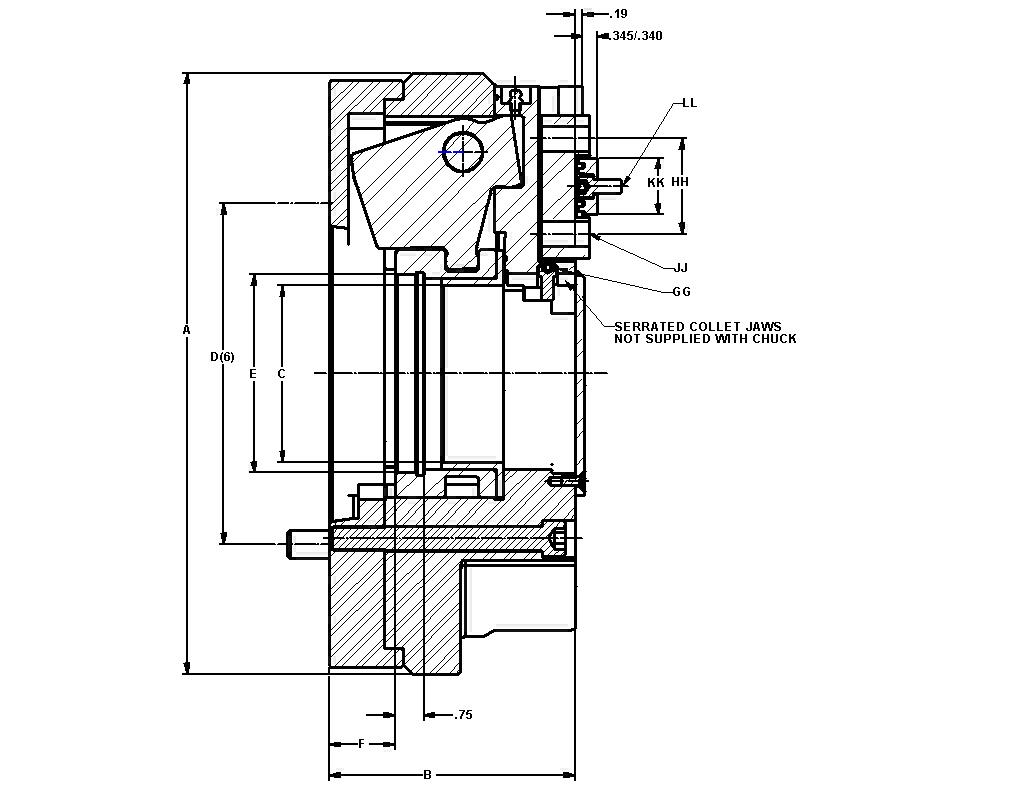 1013x795 counter centrifugal sliding jaw chuck drawing - Counter Drawing