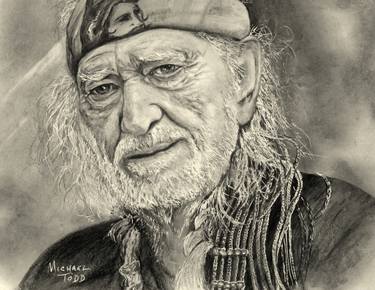 375x290 Willie Nelson Drawing - Country Drawings