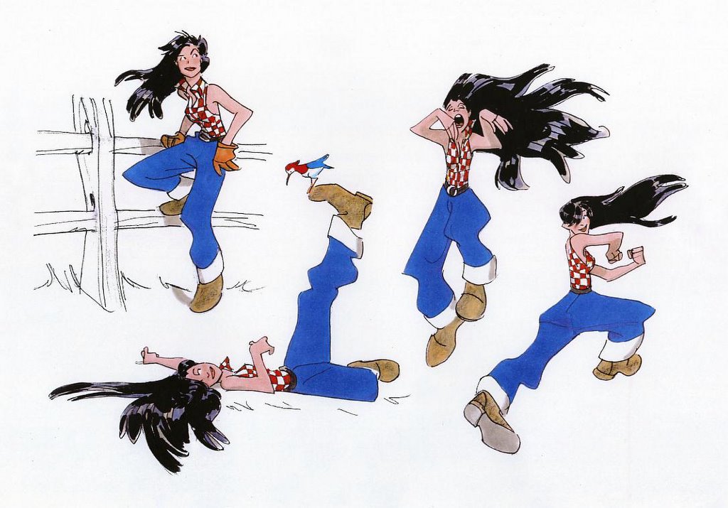 1024x715 gabriele country girl - Country Girl Drawings