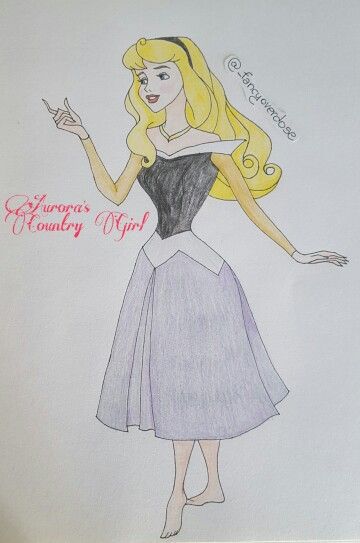 360x543 aurora country girl art disney princess, aurora - Country Girl Drawings