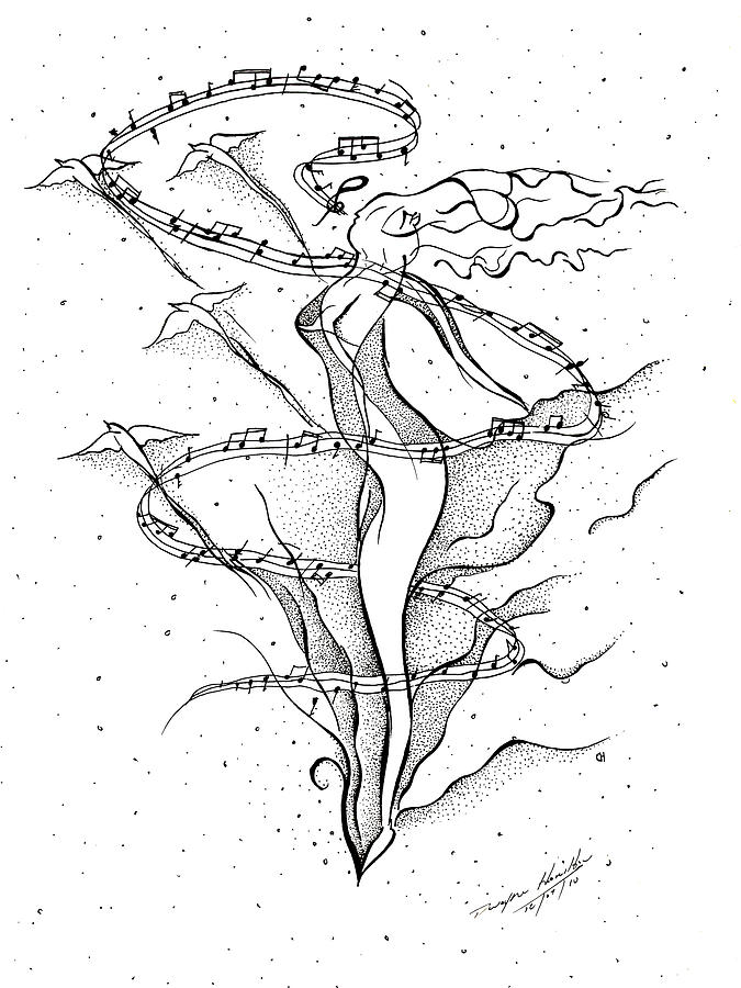 675x900 dancing to the music drawing - Couple Dancing Drawing