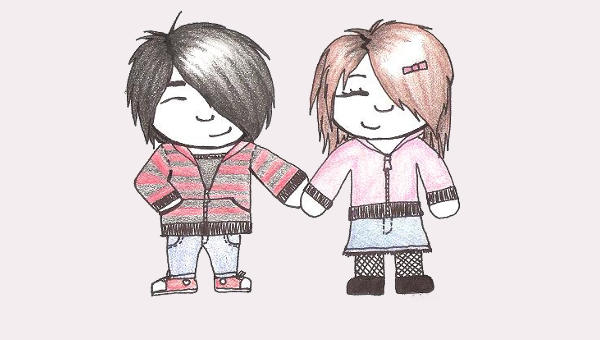 600x340 Couple Drawings - Couple Drawing