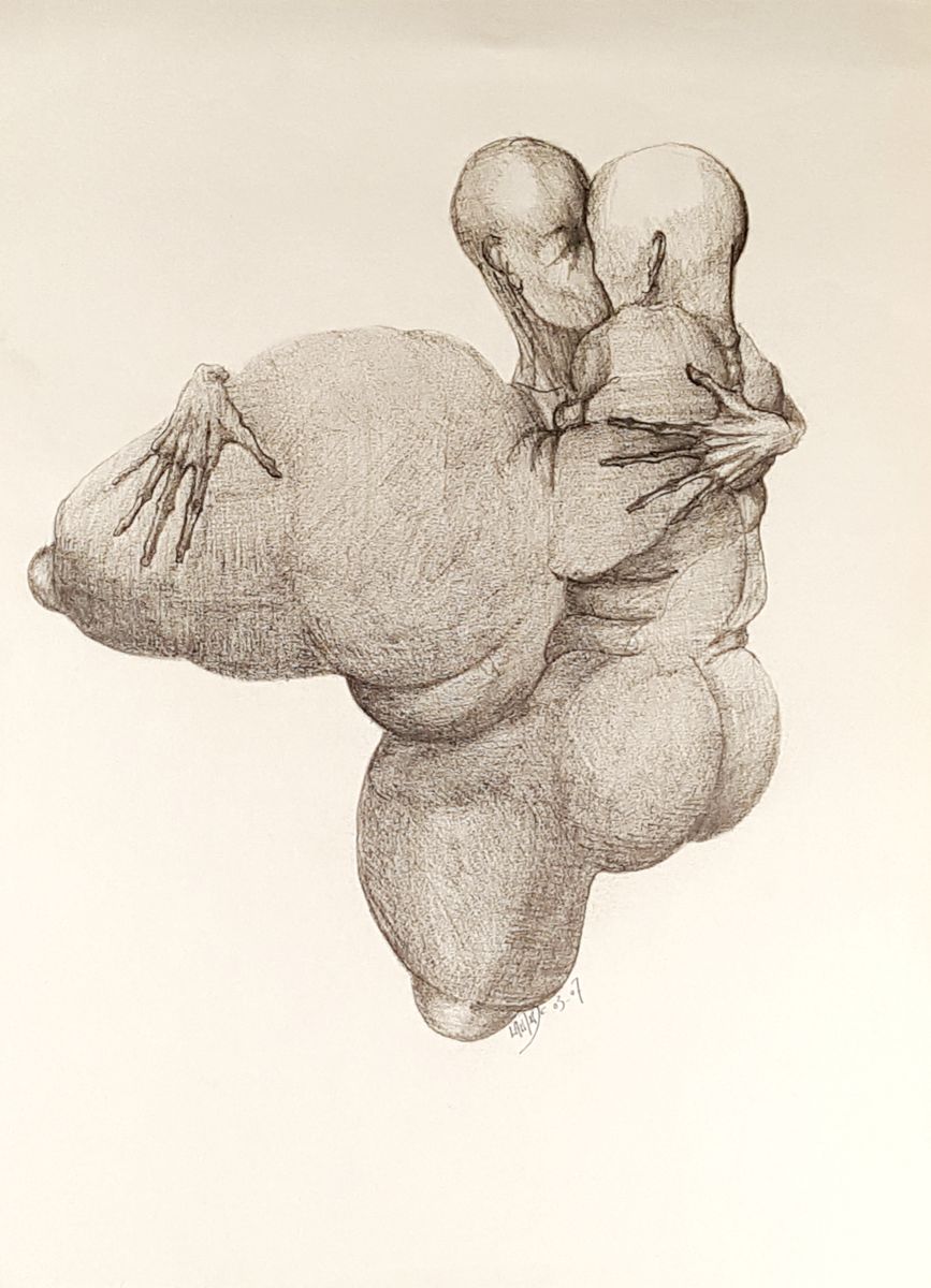 867x1200 Couple Drawing - Couple Drawing