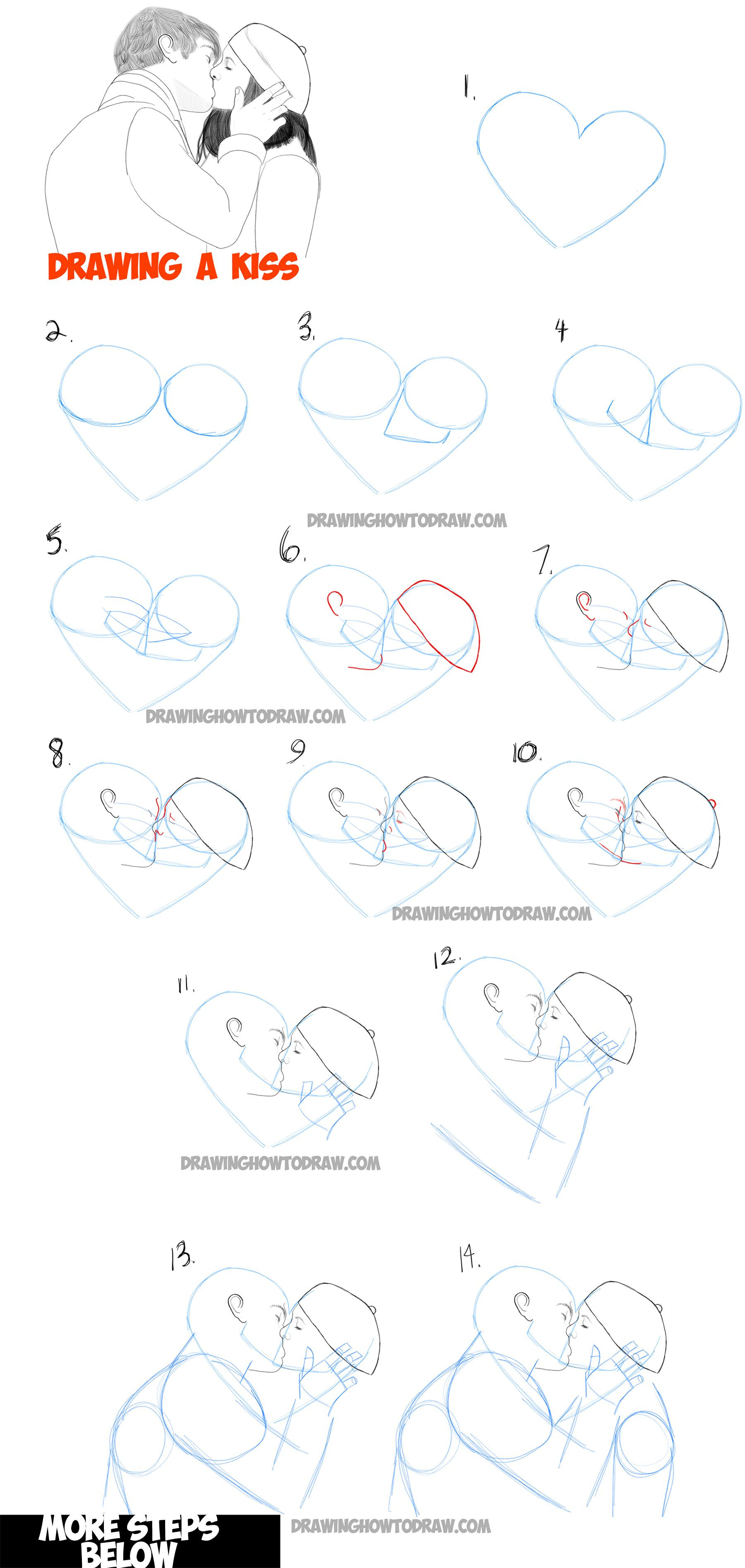 1800x3783 Holding Hands Drawing Easy How To Draw Romantic Kisses Between Two - Couple Holding Hands Drawing