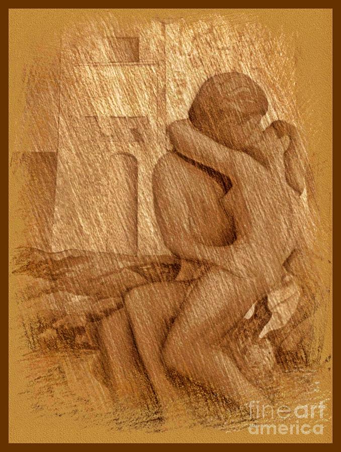 678x900 lovers kissing drawing - Couple Kissing Drawing