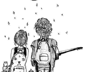 300x250 Images About Draws On We Heart It See More About Drawing, Art - Couple Looking At Stars Drawing