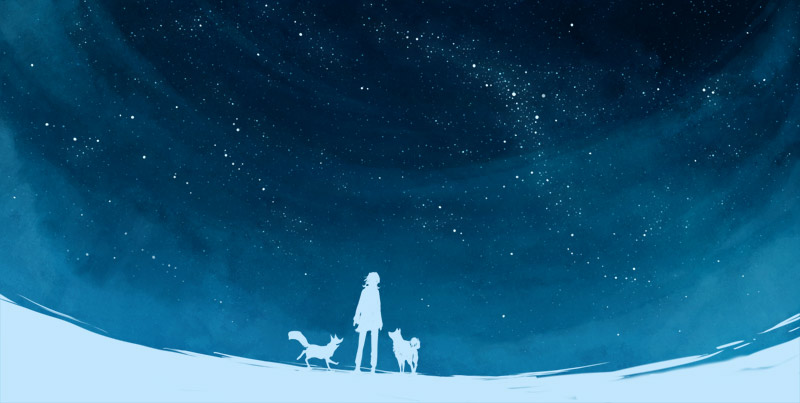 800x403 Artd - Couple Looking At Stars Drawing