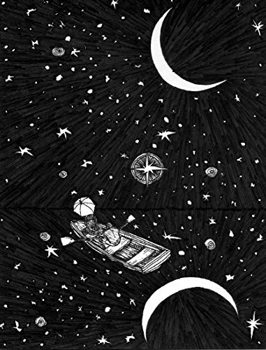 381x500 Follow You Into The Dark Pen And Ink - Couple Looking At Stars Drawing