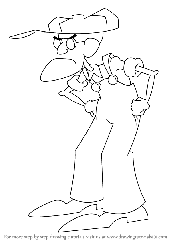 597x848 learn how to draw eustace bagge from courage the cowardly dog - Courage Drawing