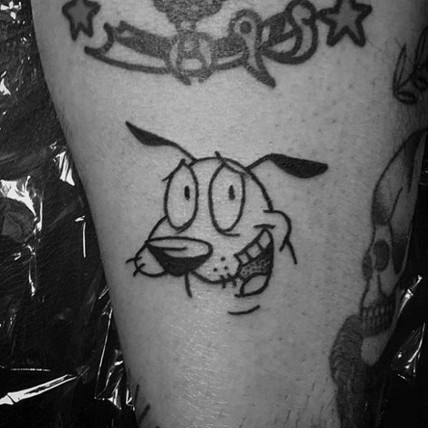599x599 courage the cowardly dog tattoo designs for men - Courage The Cowardly Dog Drawing