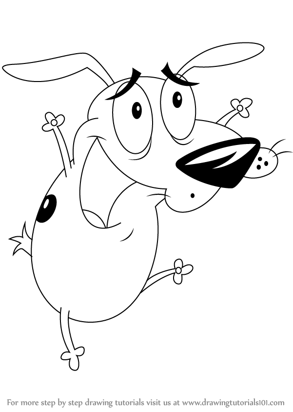 Courage The Cowardly Dog Drawing at PaintingValley.com | Explore ...