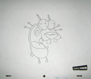 300x260 original production drawing courage the cowardly dog - Courage The Cowardly Dog Drawing