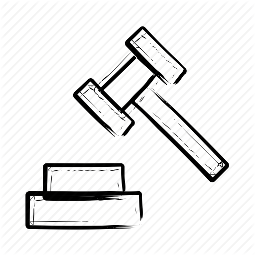 512x512 Court Drawing Gavel Transparent Png Clipart Free Download - Court Hammer Drawing