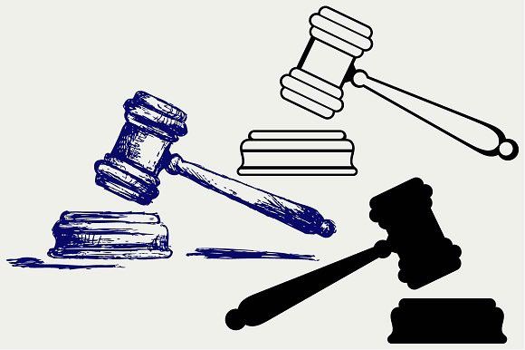 580x386 court hammer dxf - Court Hammer Drawing