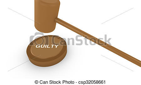 450x273 court hammer smashing on guilty sign concept for conviction - Court Hammer Drawing