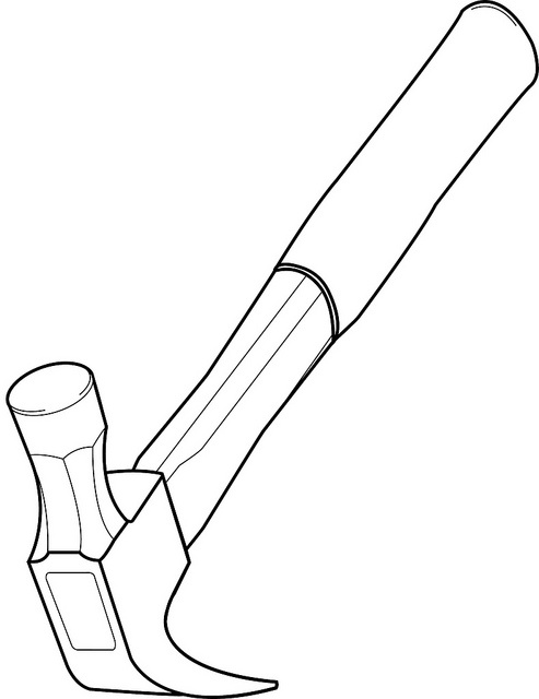 493x640 Gavel Drawing Hand Drawn For Free Download - Court Hammer Drawing