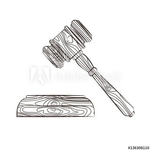 Court Hammer Drawing at Explore collection of