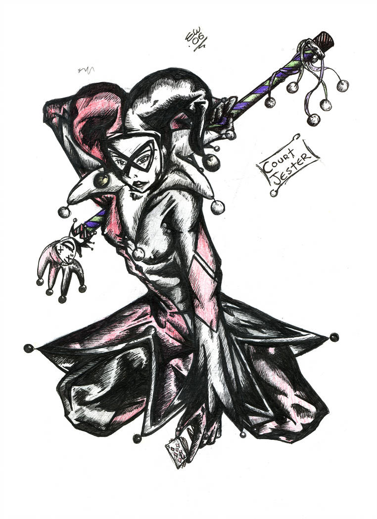 762x1049 court jester - Court Jester Drawing