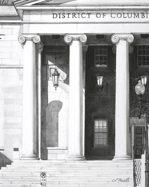 570x715 Dc Courthouse Charcoal Drawing Print Court Etsy - Courthouse Drawing
