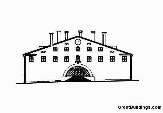 528x367 Great Buildings Drawing - Courthouse Drawing