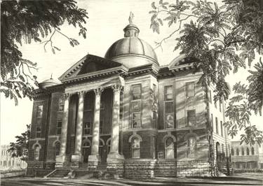 375x266 Hays County Courthouse Drawing - Courthouse Drawing