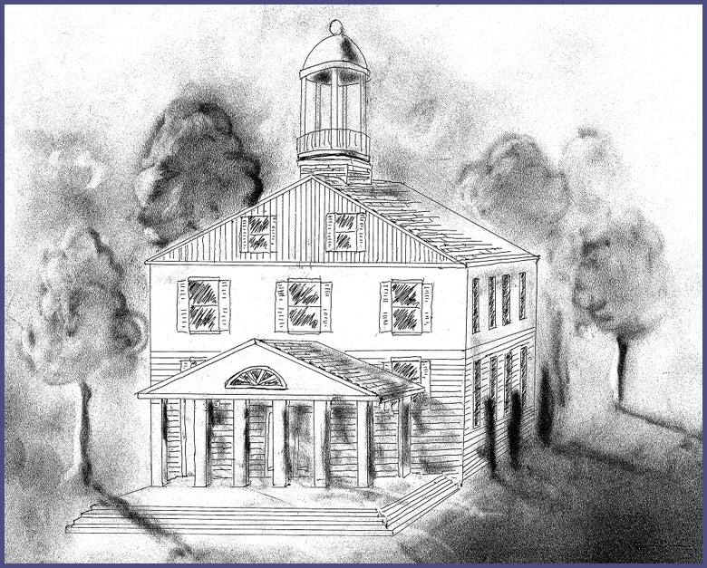 780x627 Noble County Court History Photos - Courthouse Drawing