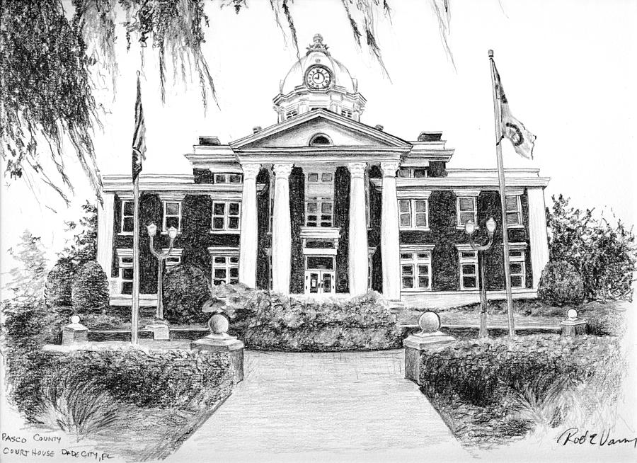 900x654 Spanish Moss Courthouse Drawing - Courthouse Drawing
