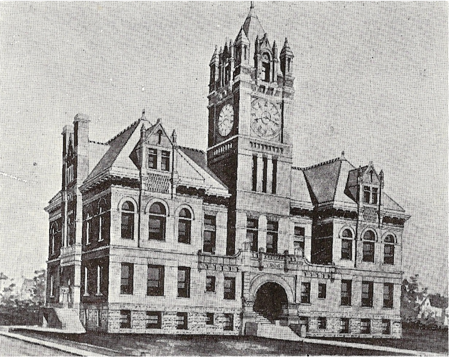 901x717 Courthouse Arch Drawing - Courthouse Drawing