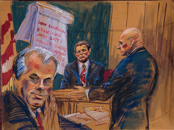 600x447 Fascinating Courtroom Sketches - Courtroom Drawing