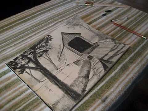 480x360 How To Draw A Covered Bridge Wmv - Covered Bridge Drawing
