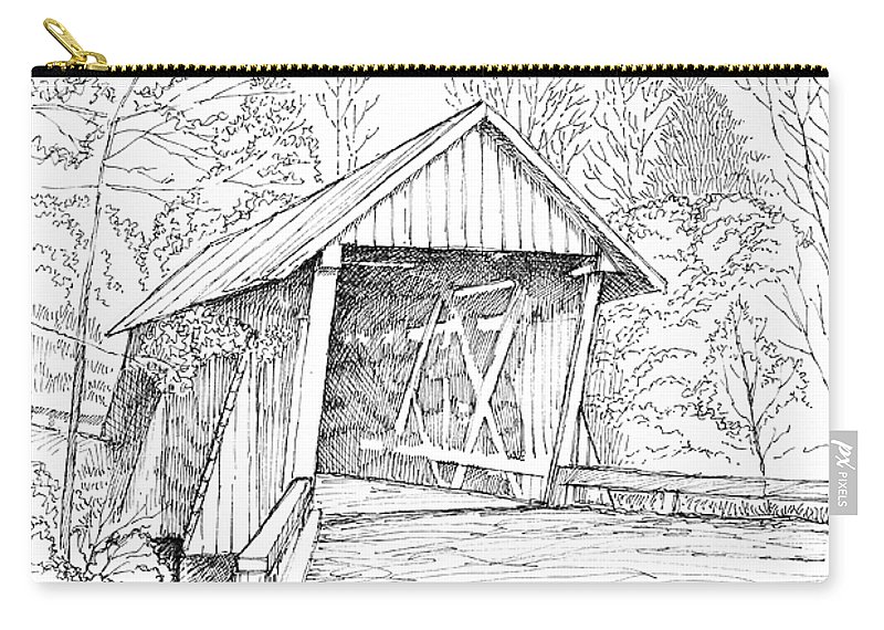 800x570 campbell's covered bridge carry all pouch for sale - Covered Bridge Drawing