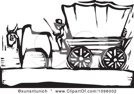 450x316 Novella As Good As Gold Oregon - Covered Wagon Drawing