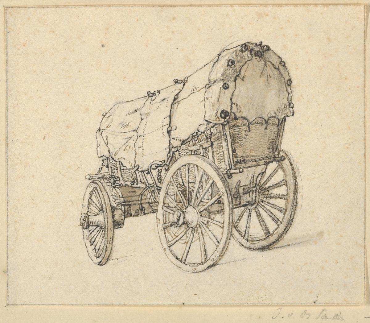 Covered Wagon Drawing at PaintingValley.com | Explore collection of