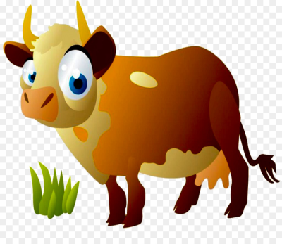 400x347 Download Free Png Cattle Calf Cartoon Drawing Cow Tail Png - Cow Calf Drawing